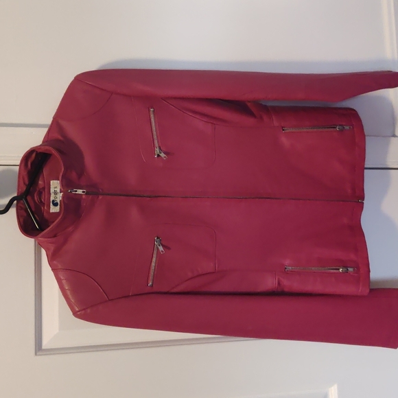 yoors Jackets & Blazers - Pink Leather Jacket